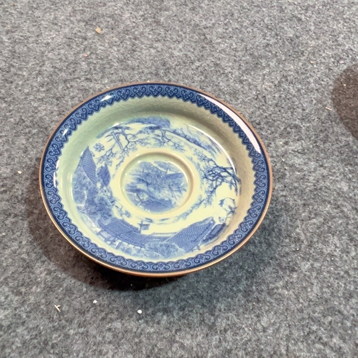 清明上河图高足壶承微瑕淘泥