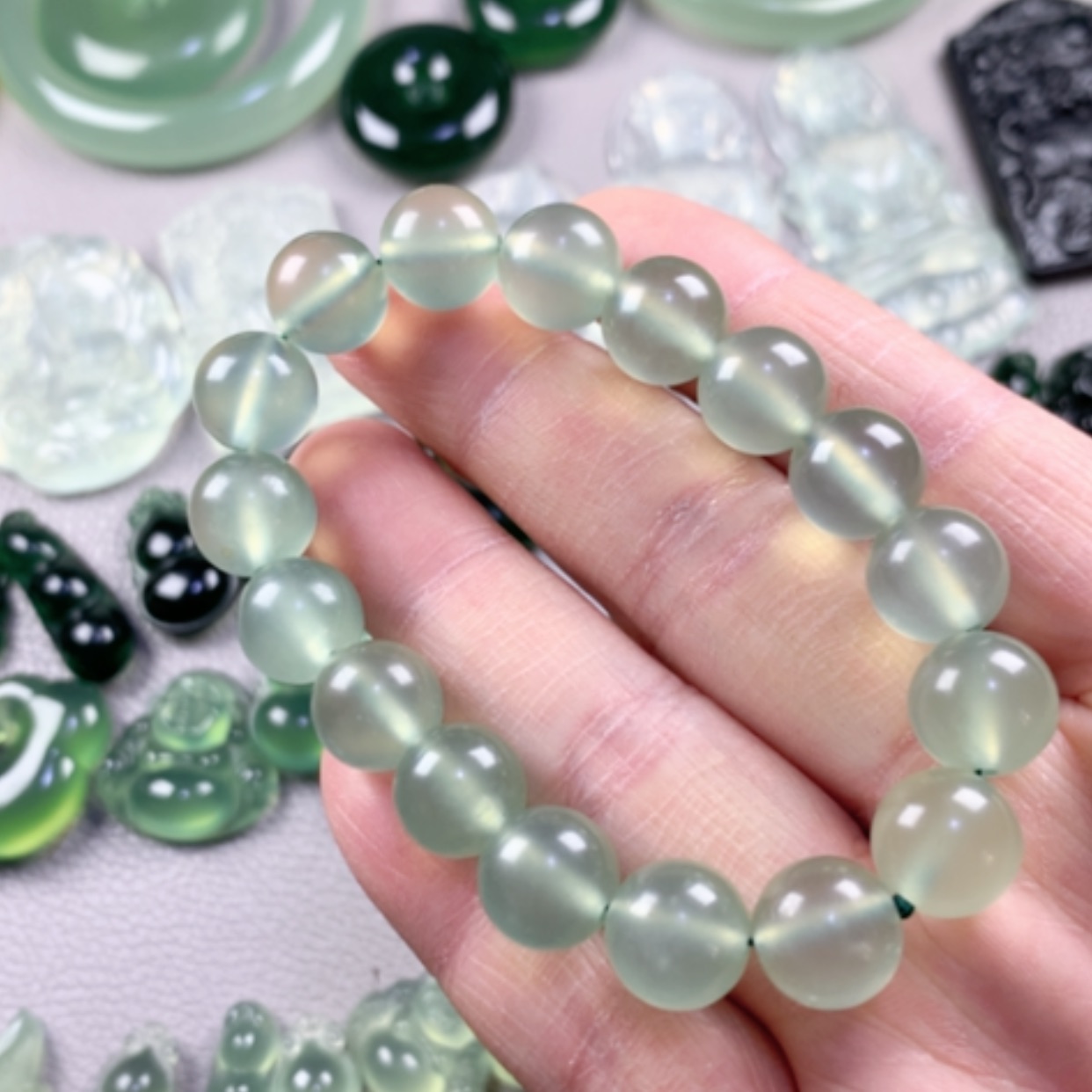 【闪购商品】蛇纹石玉岫玉未镶嵌