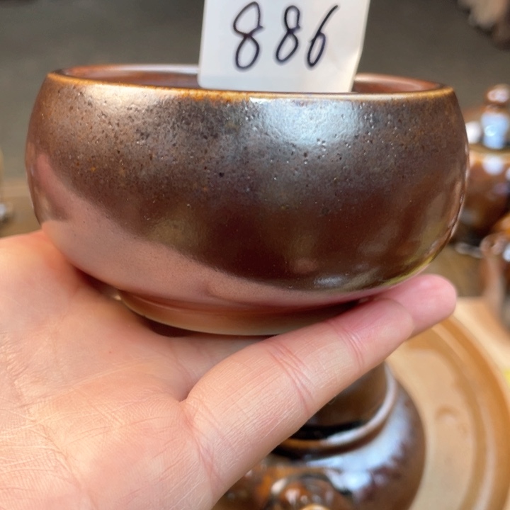 壶F*h建水紫陶白泥柴烧杯