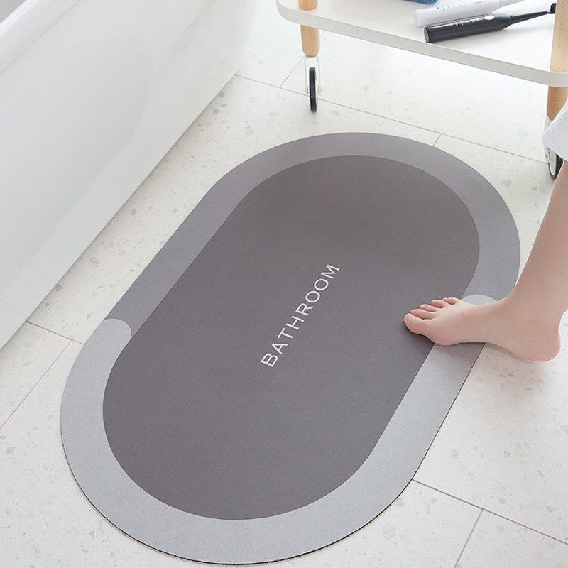 跨境北欧硅藻泥地垫吸水耐脏浴室防滑脚踏垫易清洗浴缸垫
