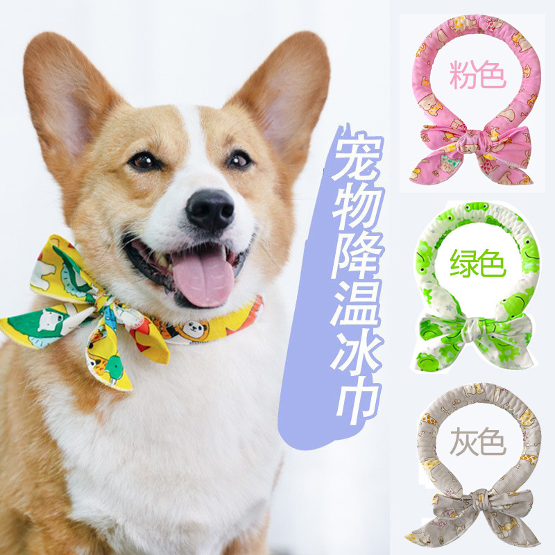 夏季降温围脖狗狗猫咪围巾凉爽头带带在学校养的猫咪用品网红款
