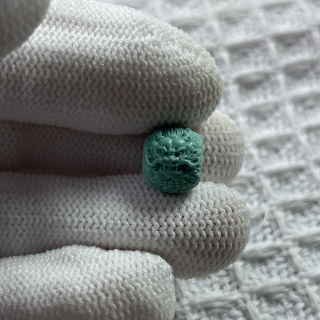 原矿绿松石龙珠9.5