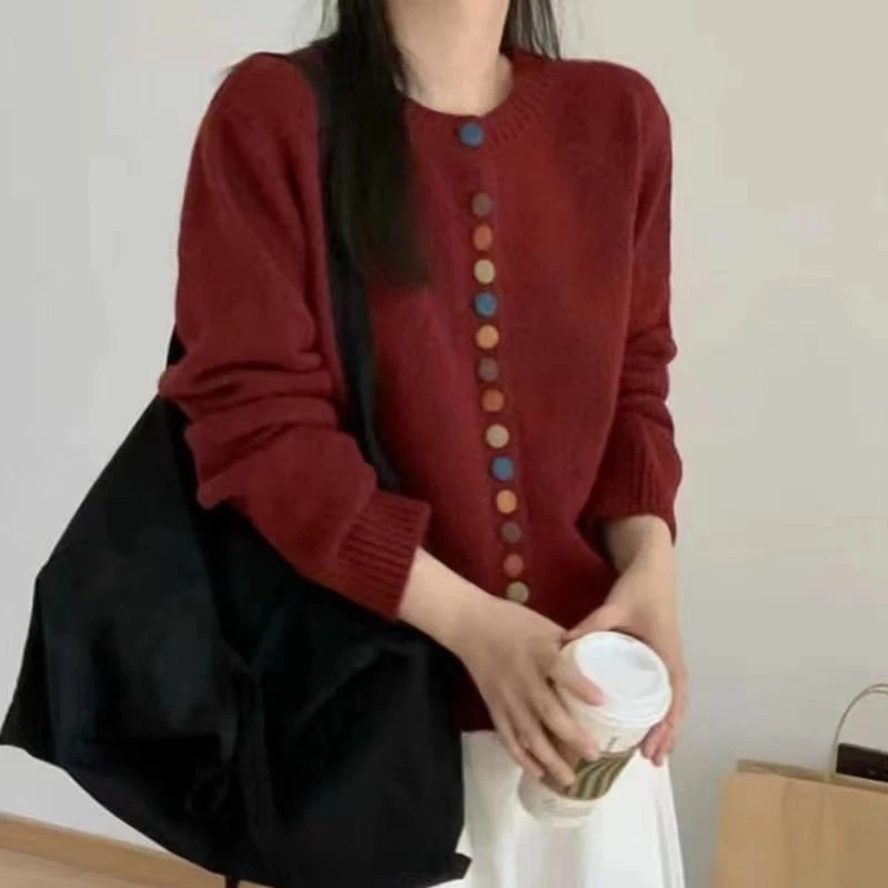 秋冬适中上衣加绒加厚款毛衫长袖毛针织衫秋季韩版