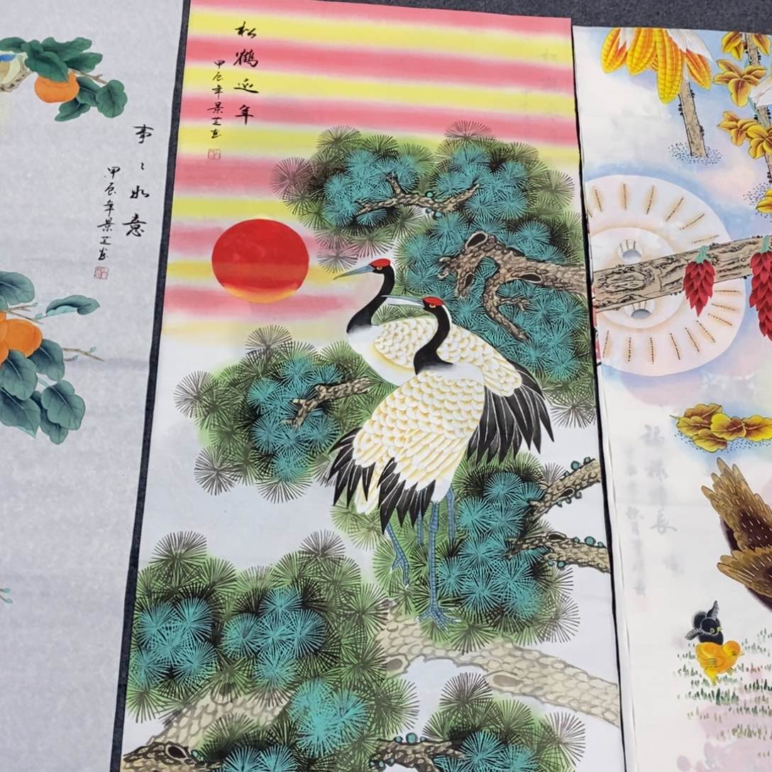 国画尺寸140✖️70四尺整张纯手绘画画