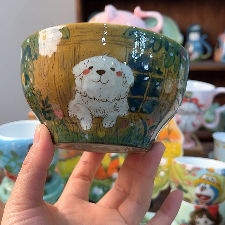 陶景德镇釉下手绘陶瓷 