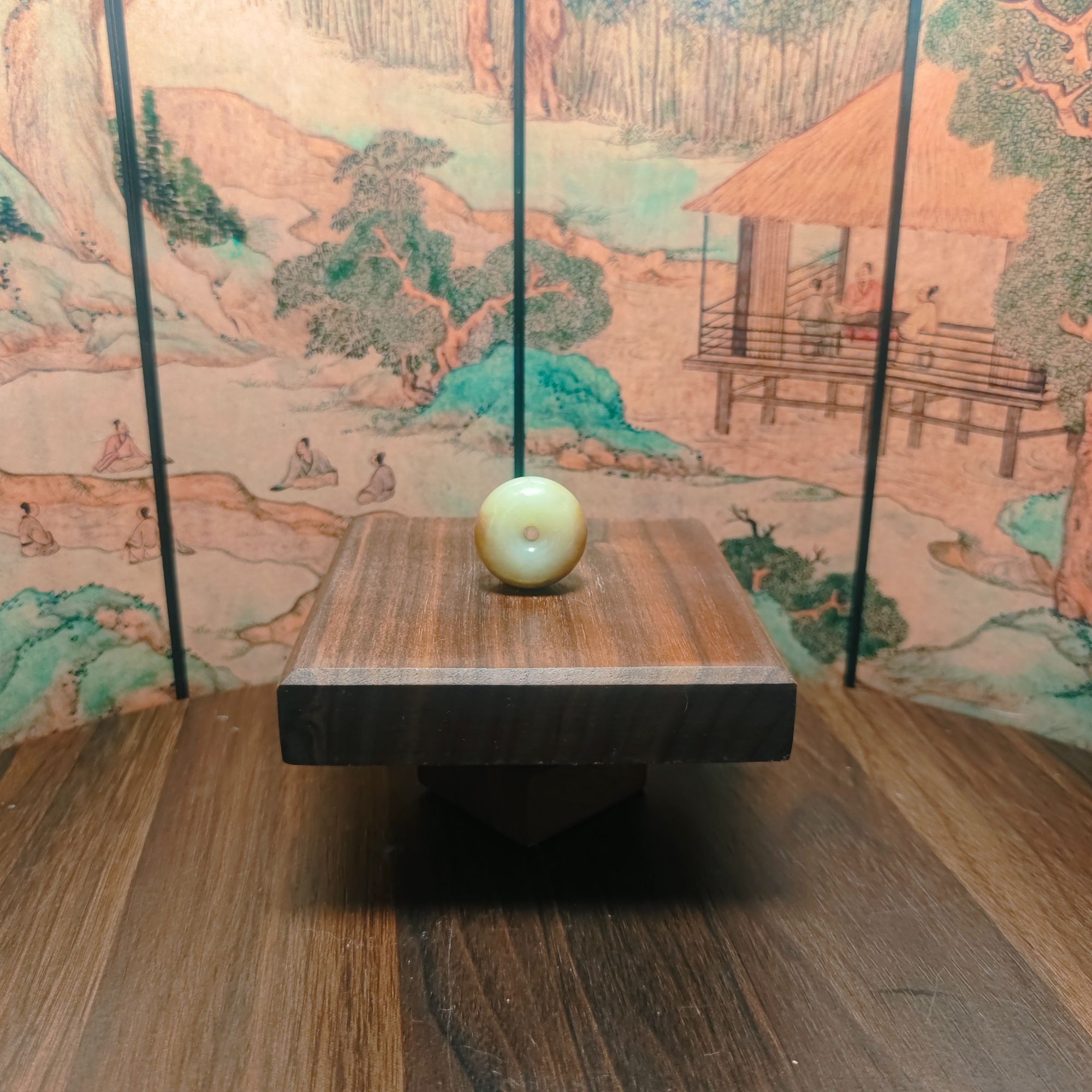 F和田玉平安扣吊坠2233