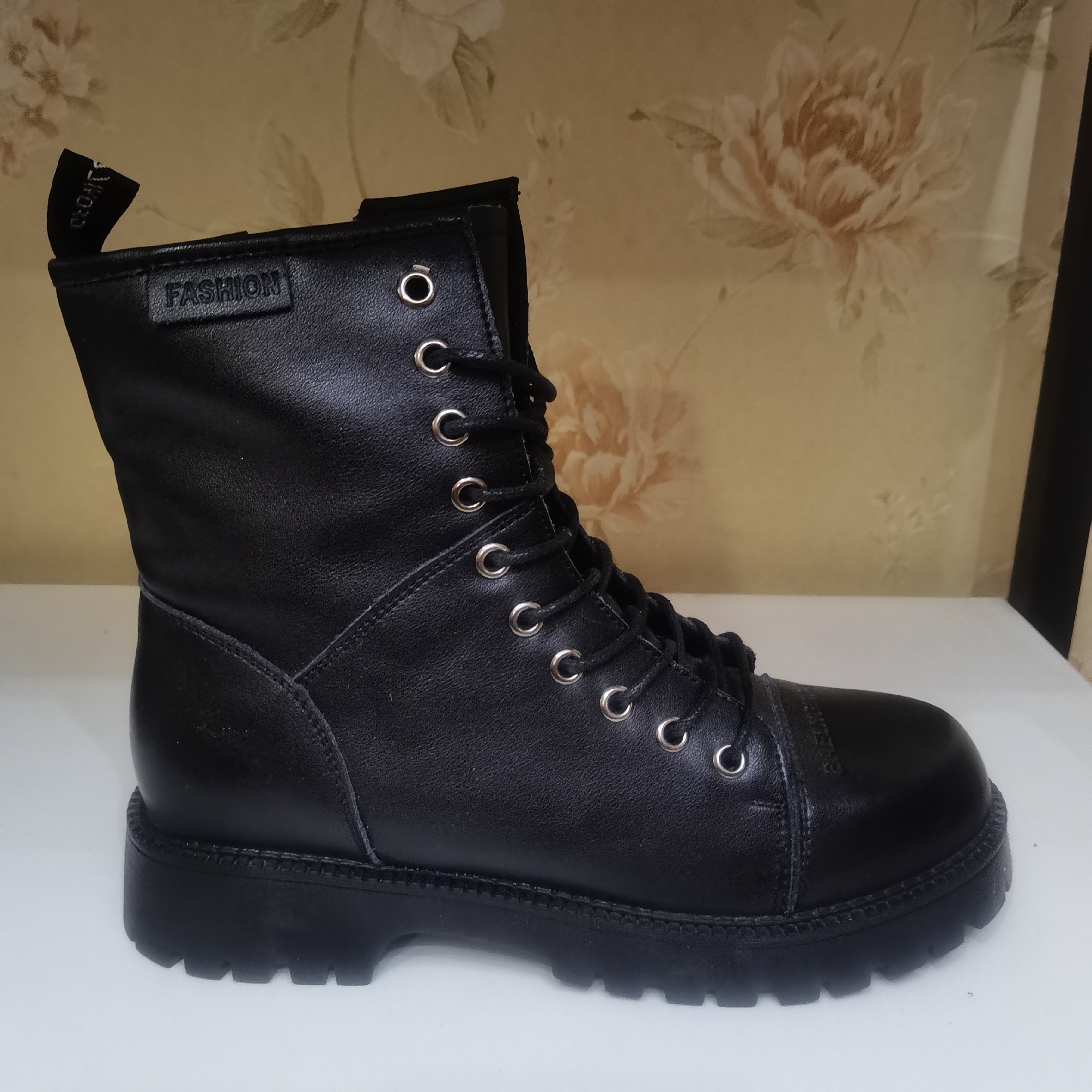 孤品处理黑色系带鞋潮流百搭时尚单品