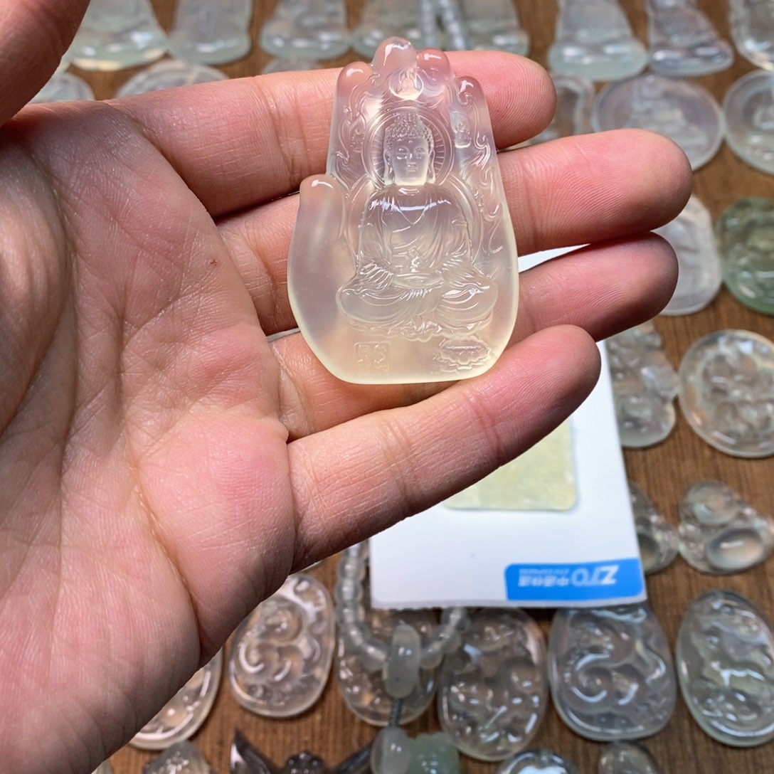 岫玉吊坠(不含链)未镶嵌茉**清