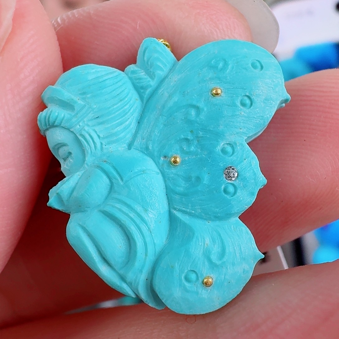 未镶嵌绿松石珠宝奇石