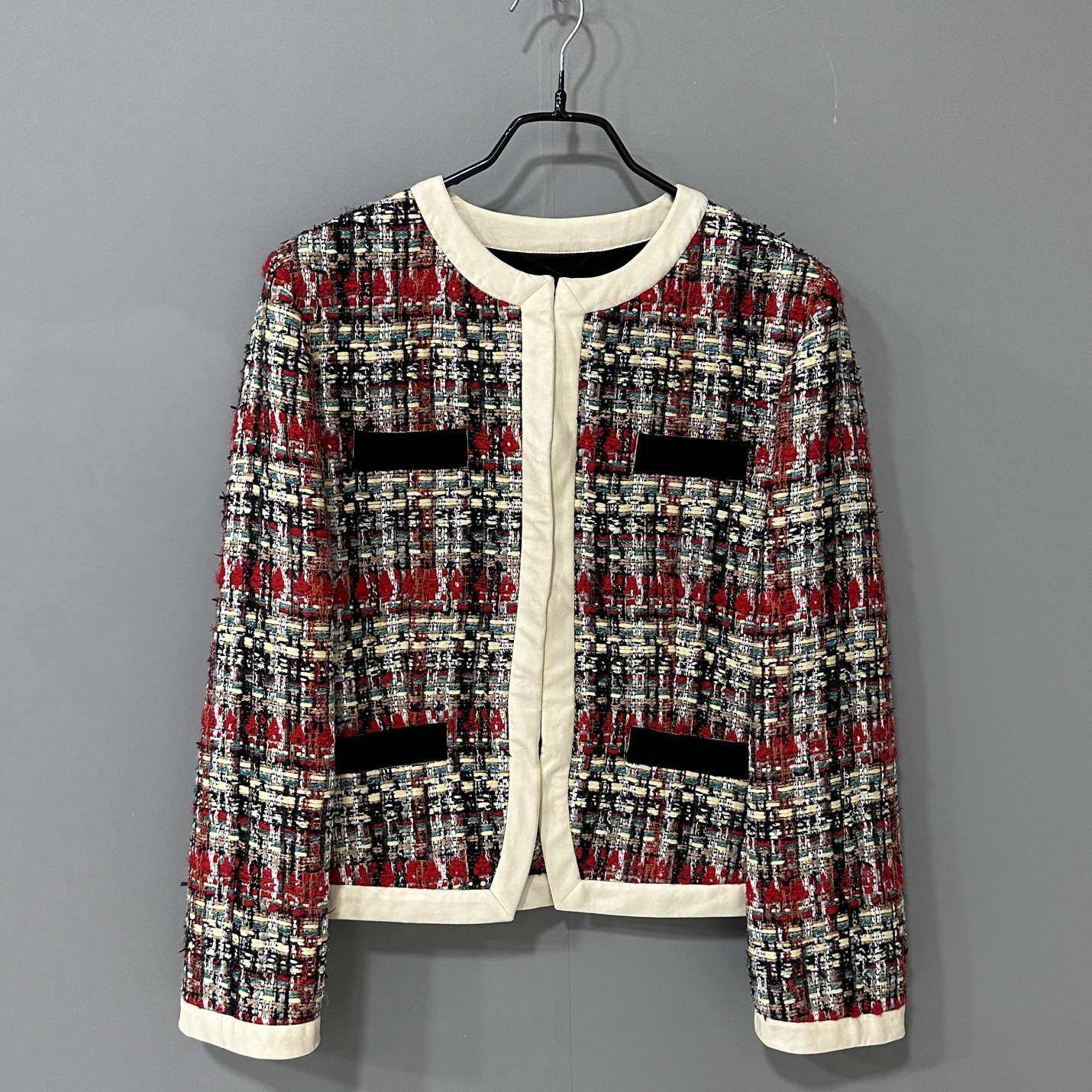 99新 GUCCI/古驰 小香风编织外套/46码/54142