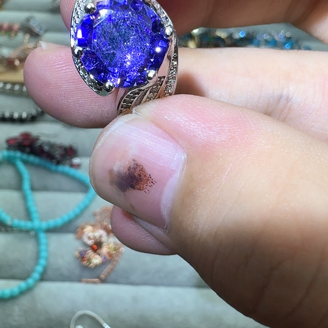 托帕石戒指银S925镶嵌