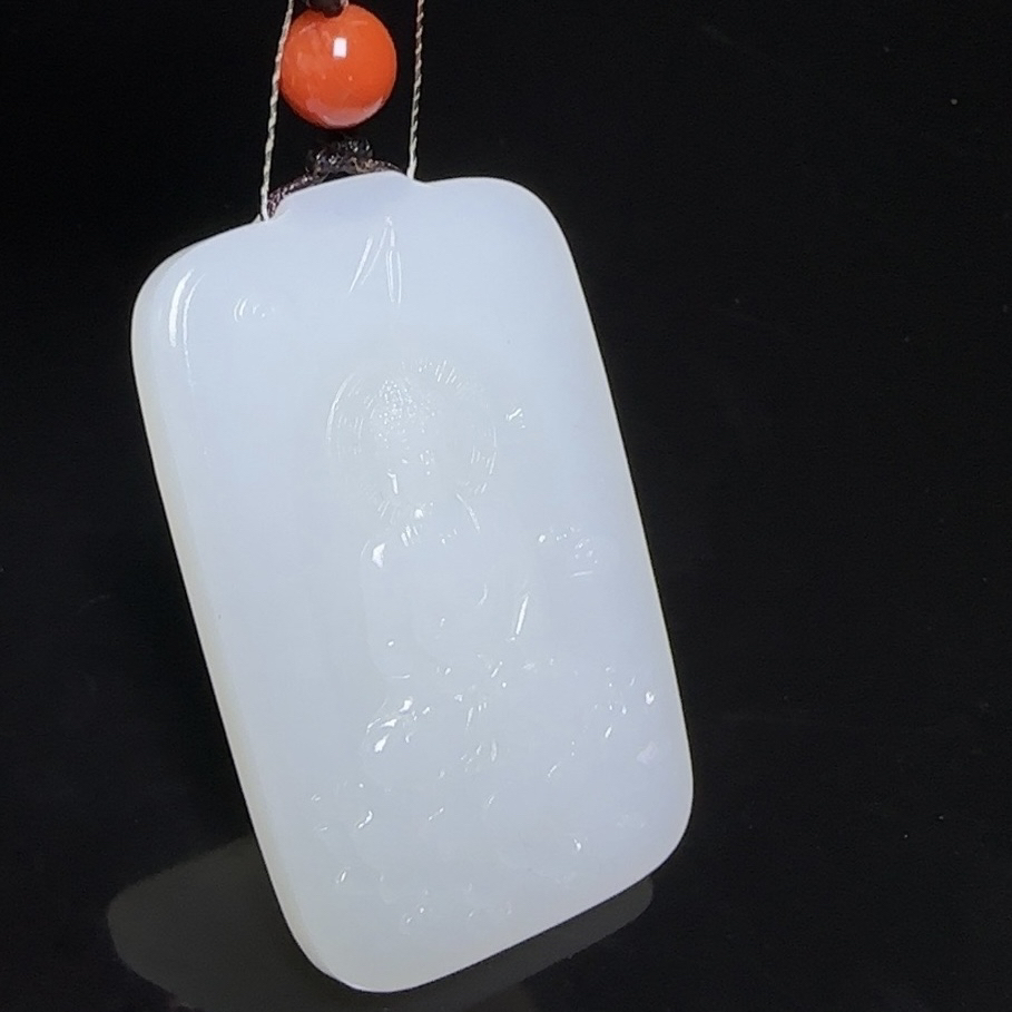 羊脂玉大日如来玉坠520