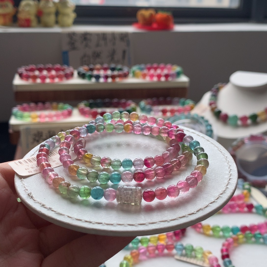 碧玺未镶嵌手链碧玺