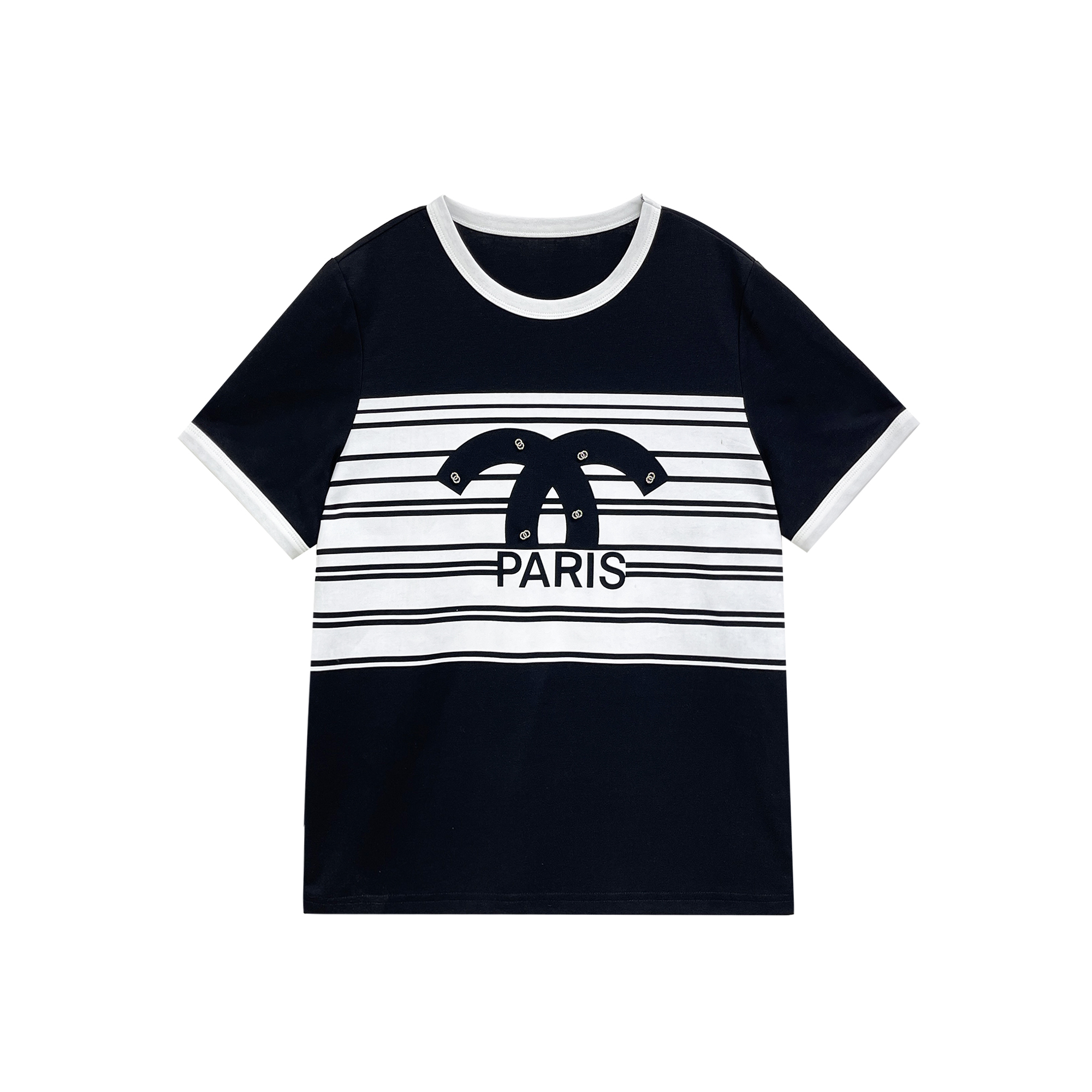 【林爆爆专属链接】【Reoyddirne】25夏季拼色休闲圆领短袖T恤119299