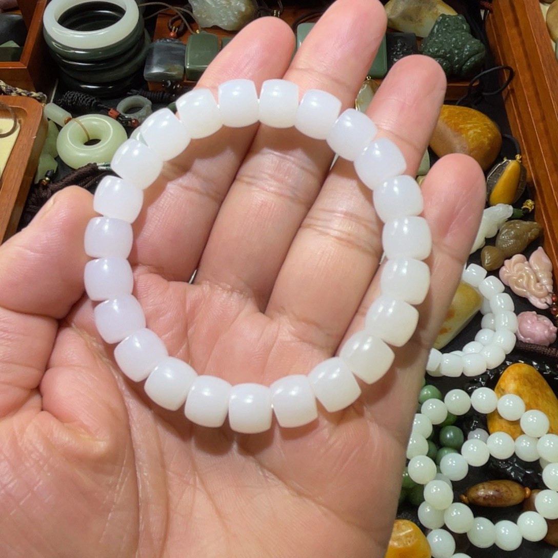 和田玉未镶嵌手链