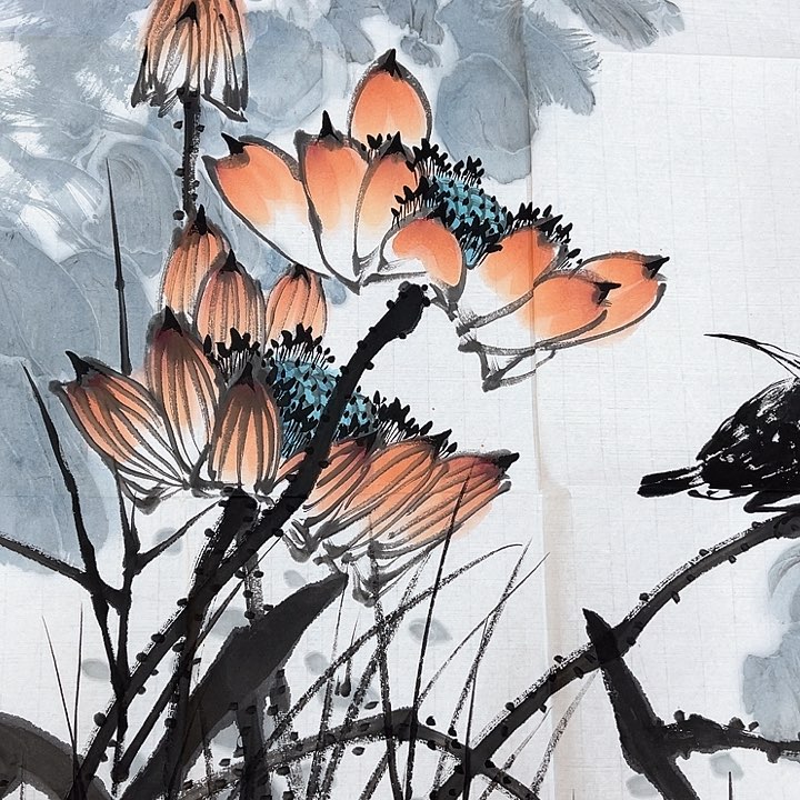 路**蜓精品国画精品作品