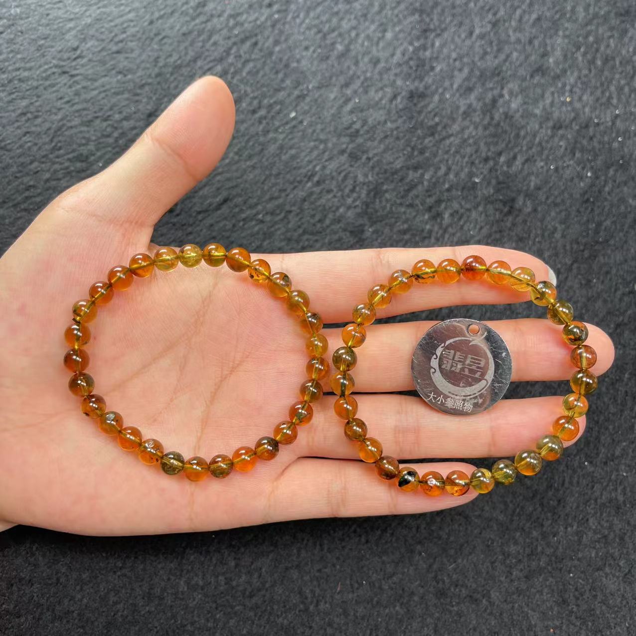 36461T15-4N15-琥珀手串/约6+/约25颗/多样性发其一