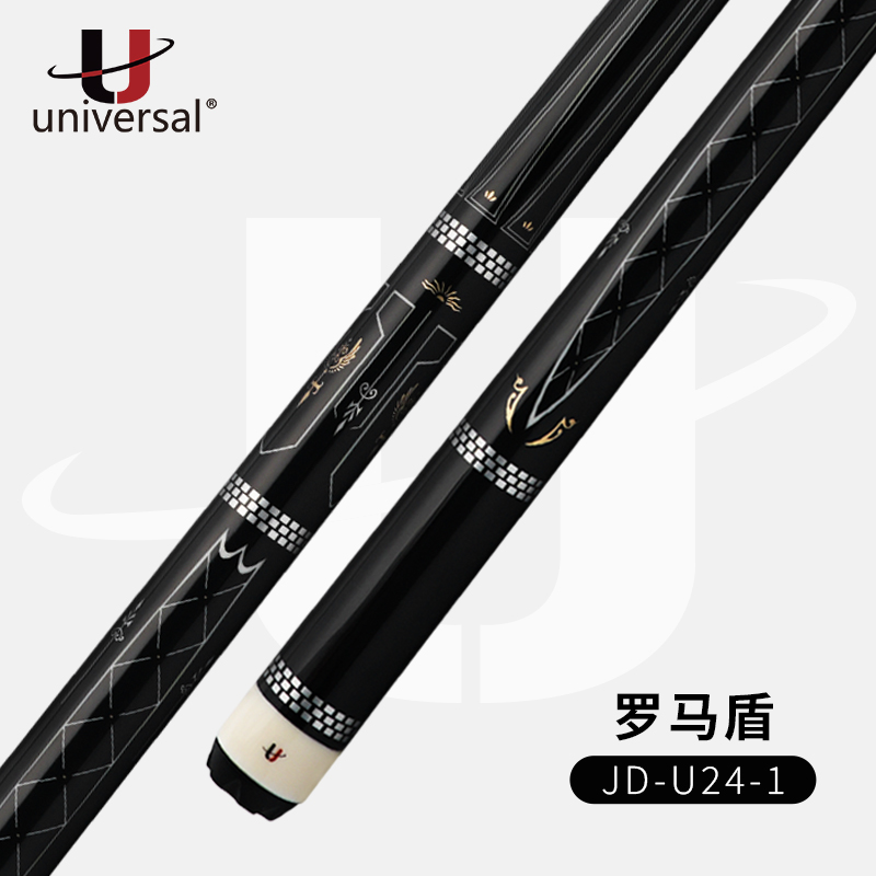 u/环球新款罗马盾大头杆中式台球杆适合黑八九球