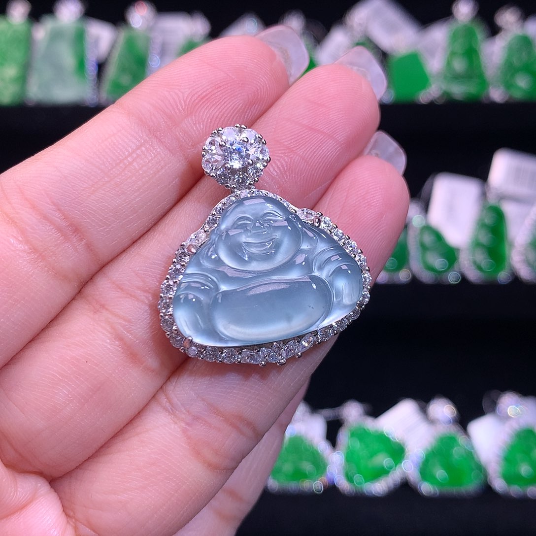 【闪购商品】颈饰银S925镶嵌翡翠