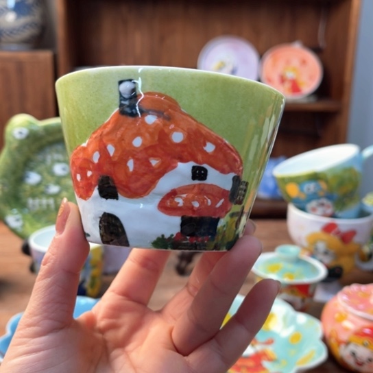 瓶景德镇釉下手绘陶瓷 