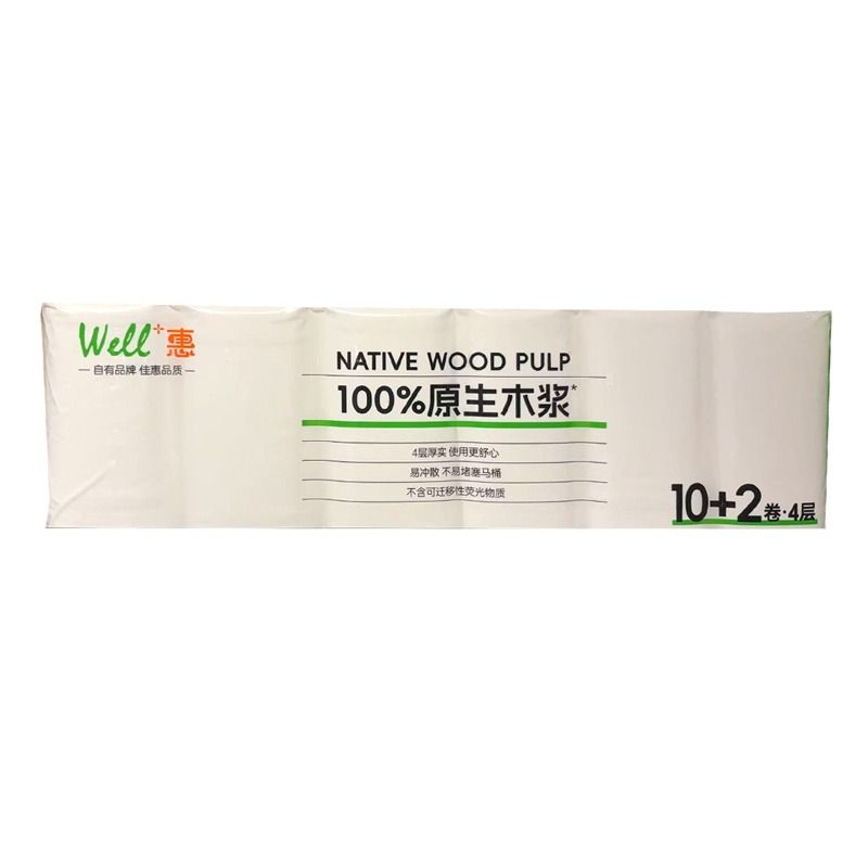 【佳惠甄选】牌卫生纸(无芯)140g*12卷装/1680g