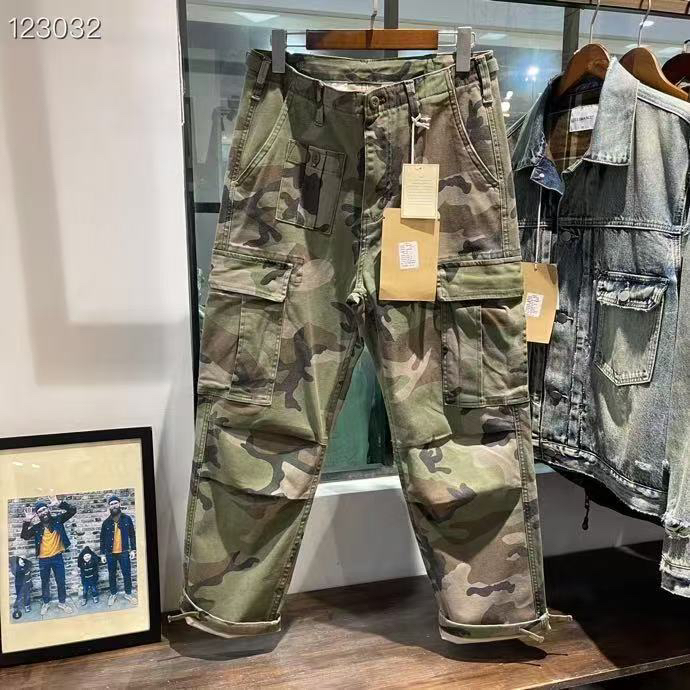 重磅洗水迷彩工装休闲直筒裤男女同款