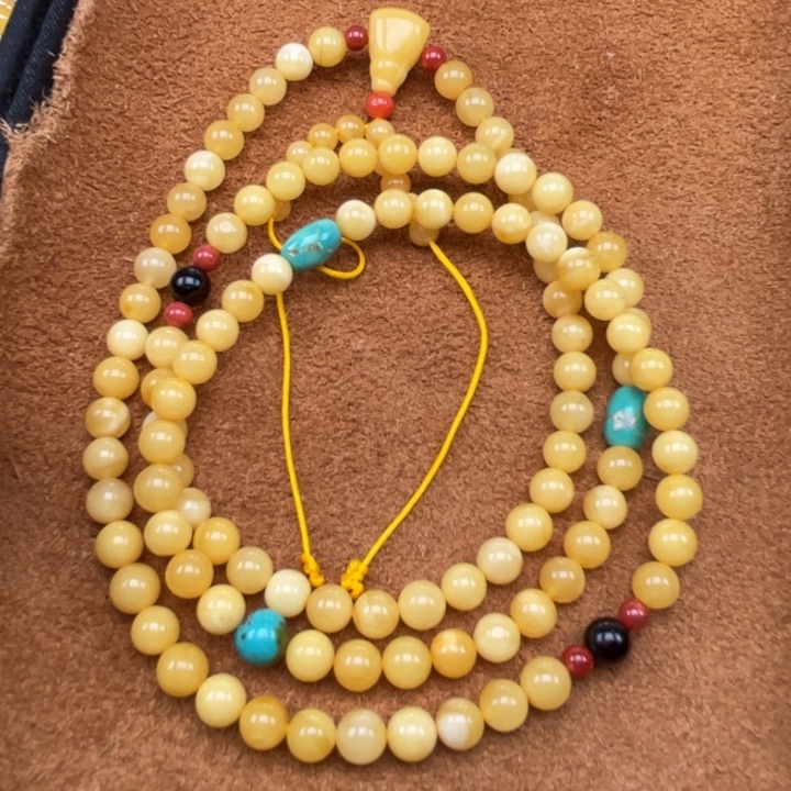 裸石蜜蜡未镶嵌蜜蜡6➕佛珠