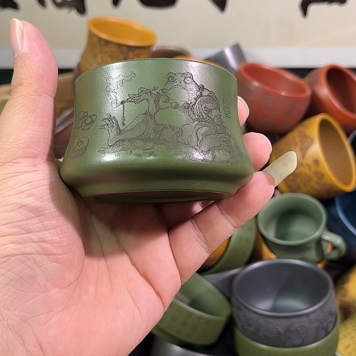 茶杯紫砂全手工紫砂主人杯