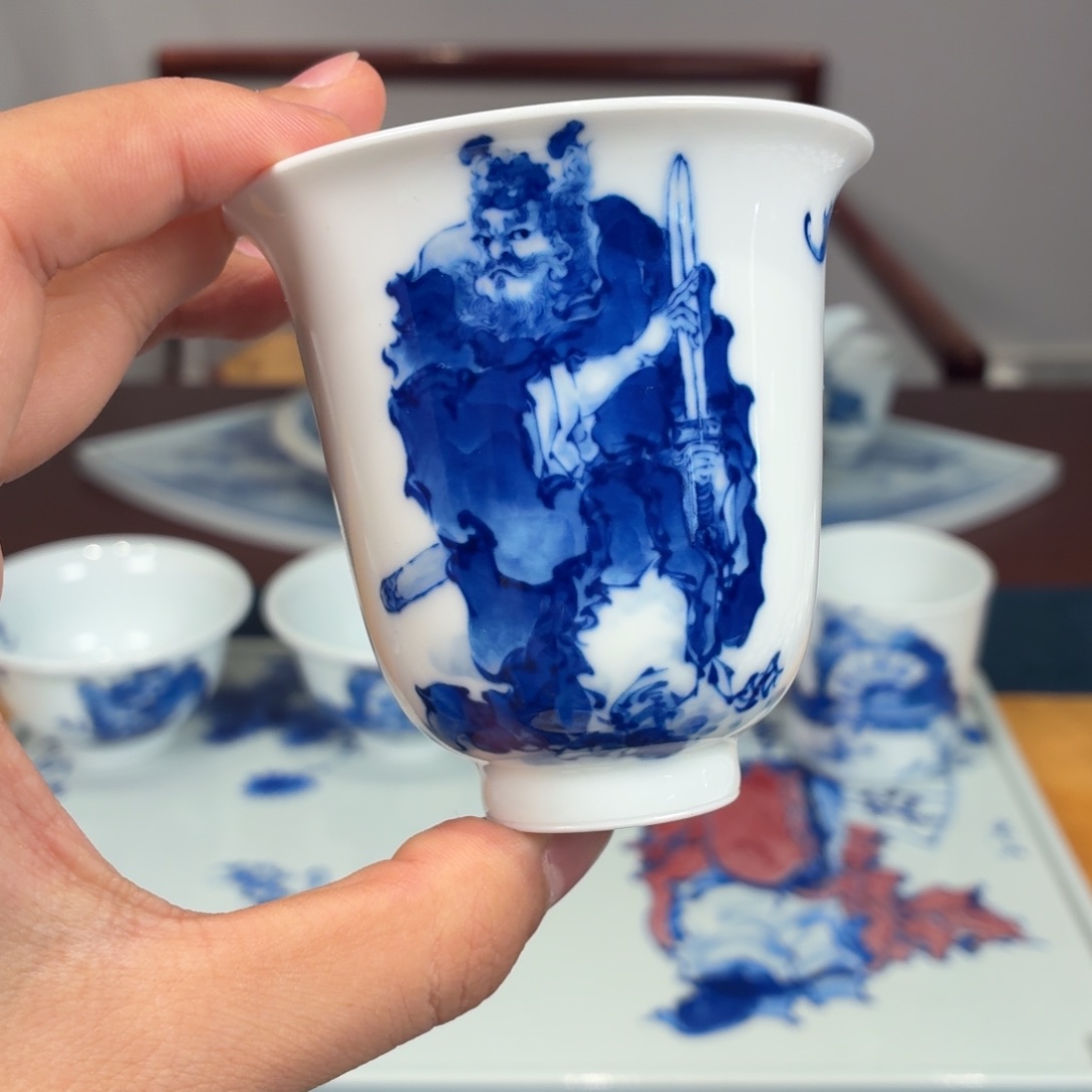 瓷杯子瓷姑娘景德镇陶瓷艺术