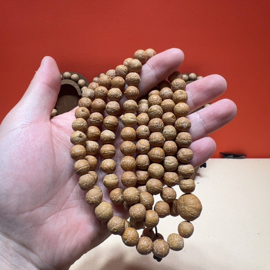 手串凤眼菩提10.5mm凤眼菩提108 品相弱些