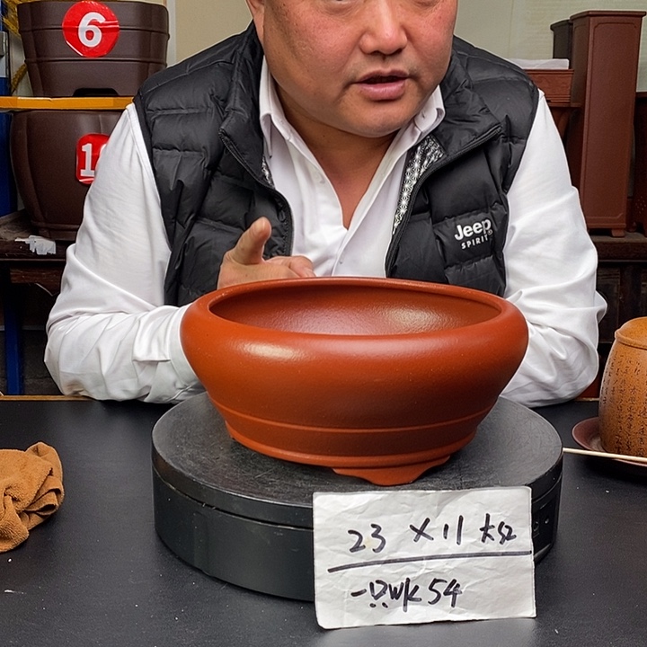 紫砂花盆货号一只WK54
