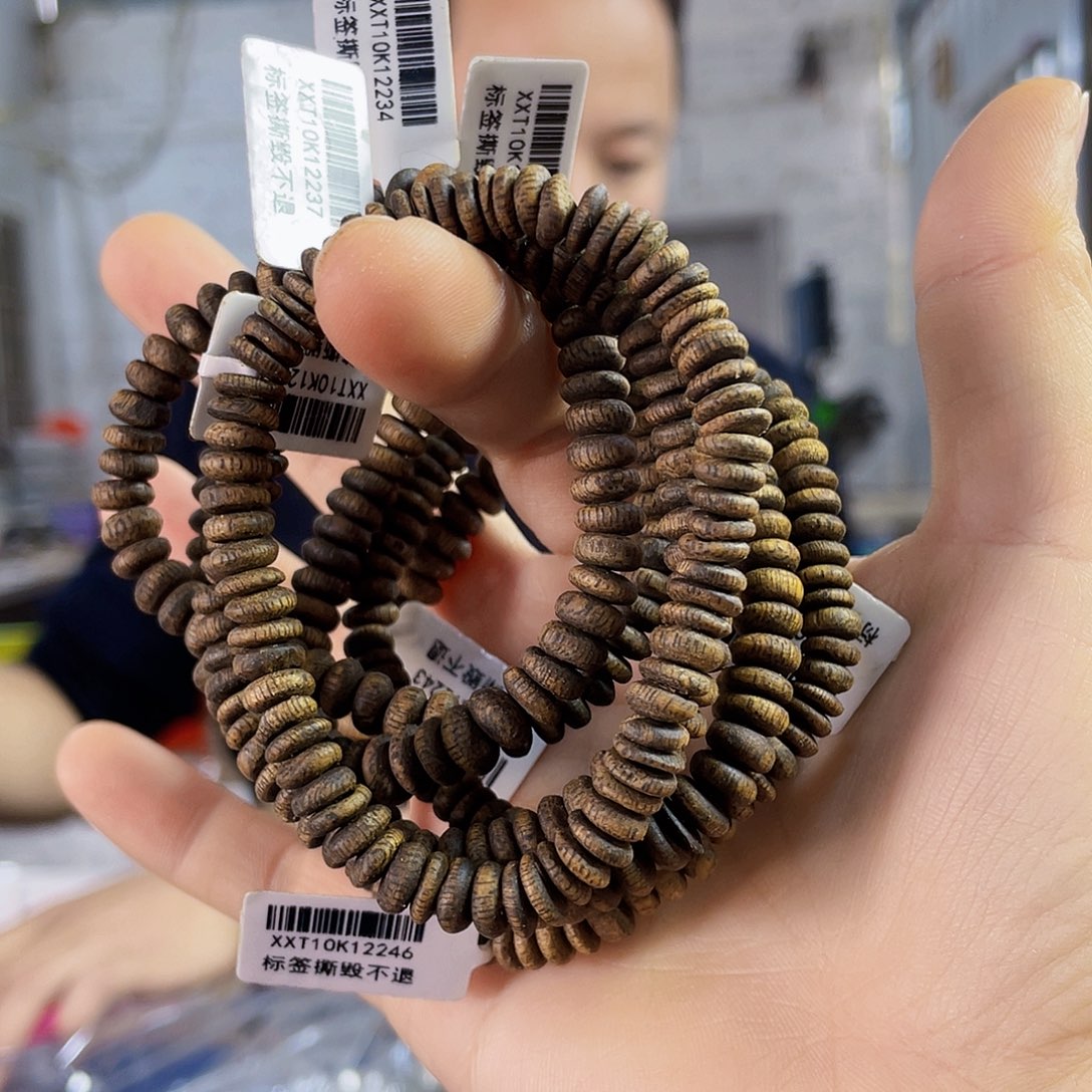 沉香手串棋楠白露算盘珠单圈4克多样性发一
