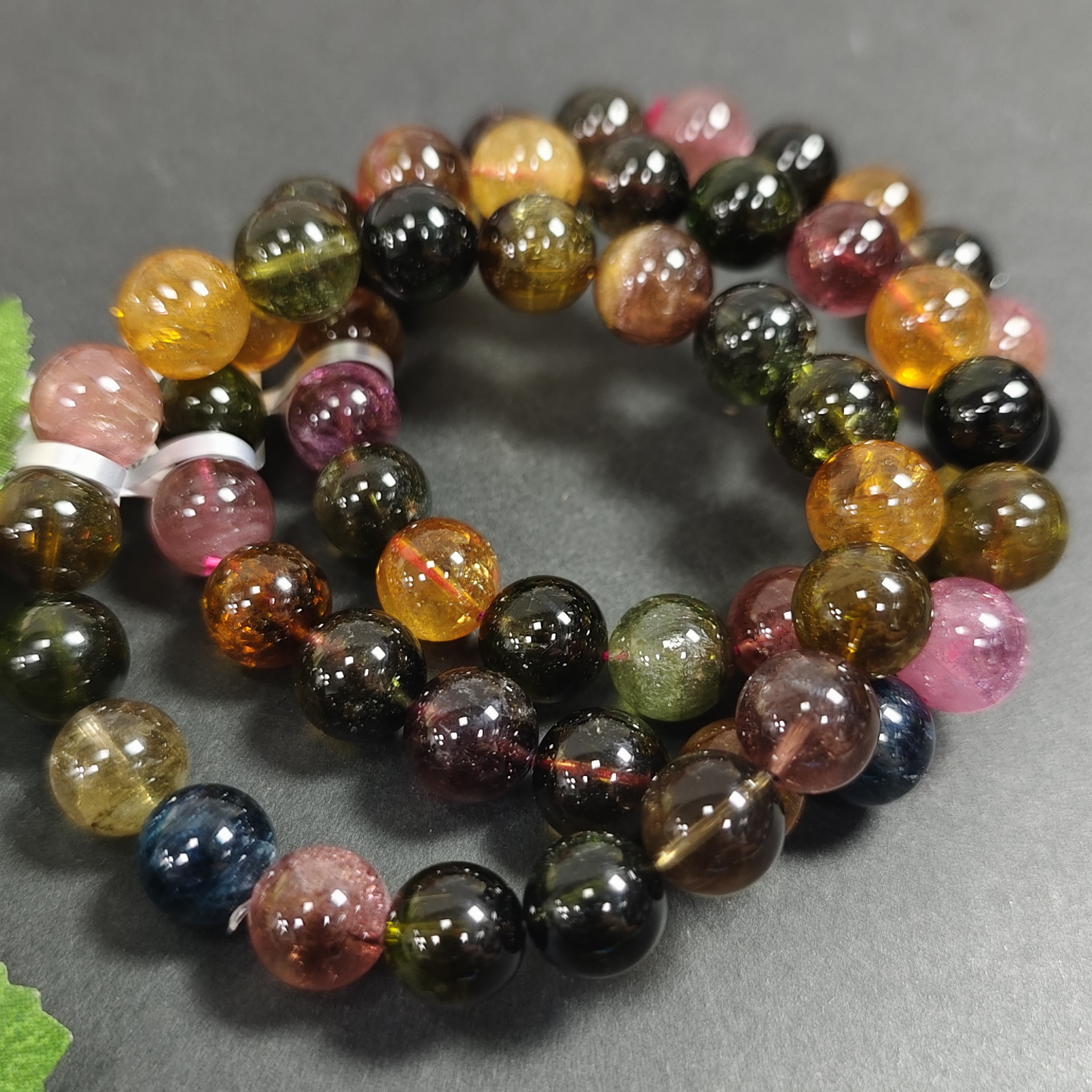 【书记甄选】天然碧玺单圈手链 多样性发一件 约10mm 6942CK