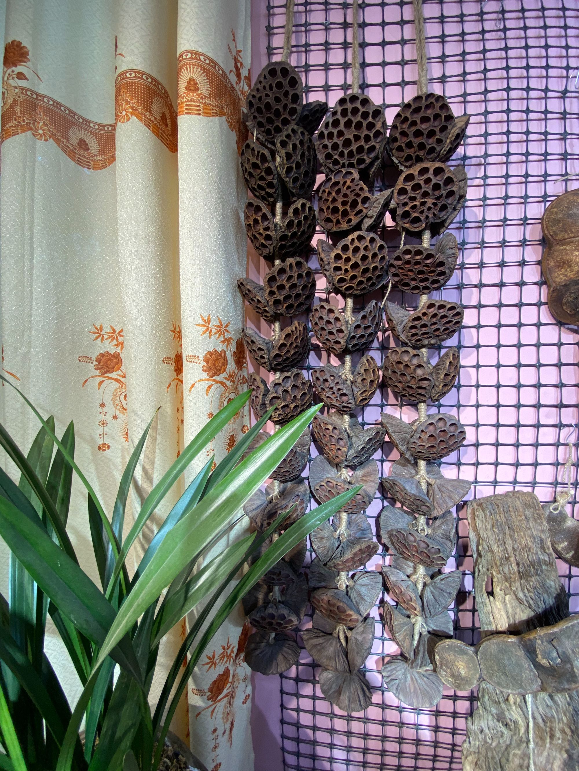 荷花莲蓬精编串家居摆件31个一串