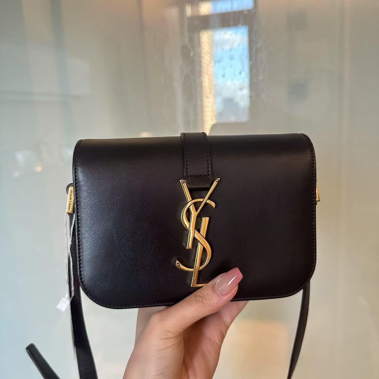 95新 YSL/圣罗兰 圣罗兰 黑金翻盖/二手奢侈品包