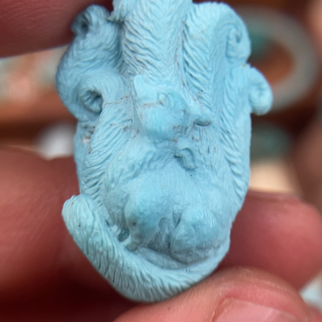 绿松石未镶嵌侧挂