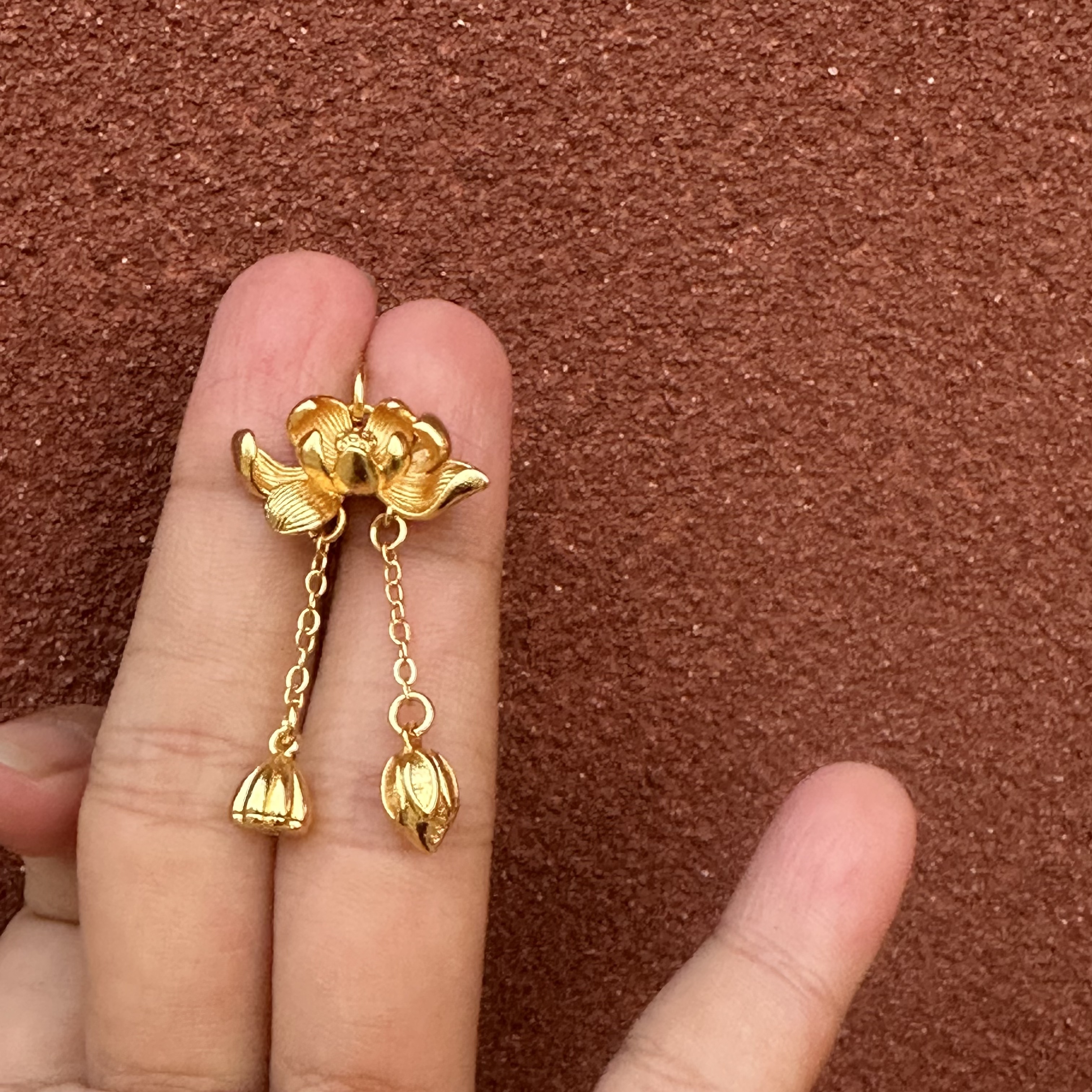 586-精工莲花吊坠