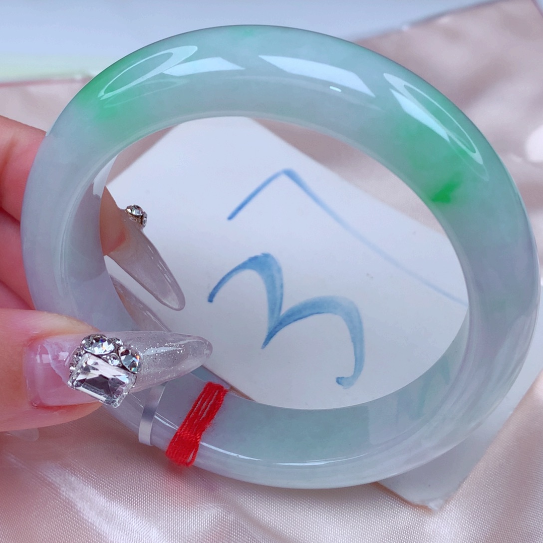 翡翠手镯未镶嵌天然缅甸翡翠A货手镯14+宽