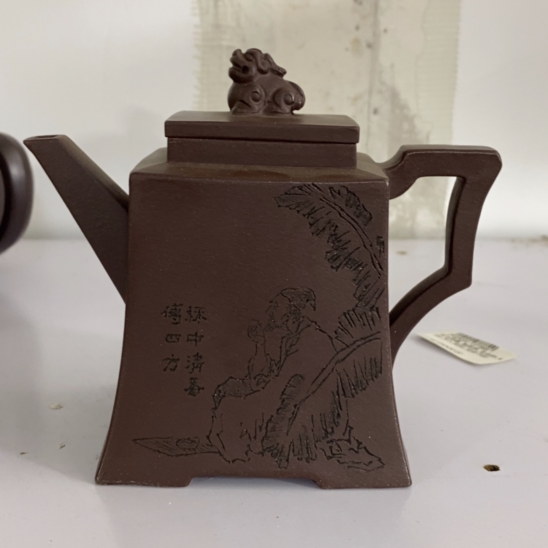 茶壶紫砂白16 狮之祥瑞