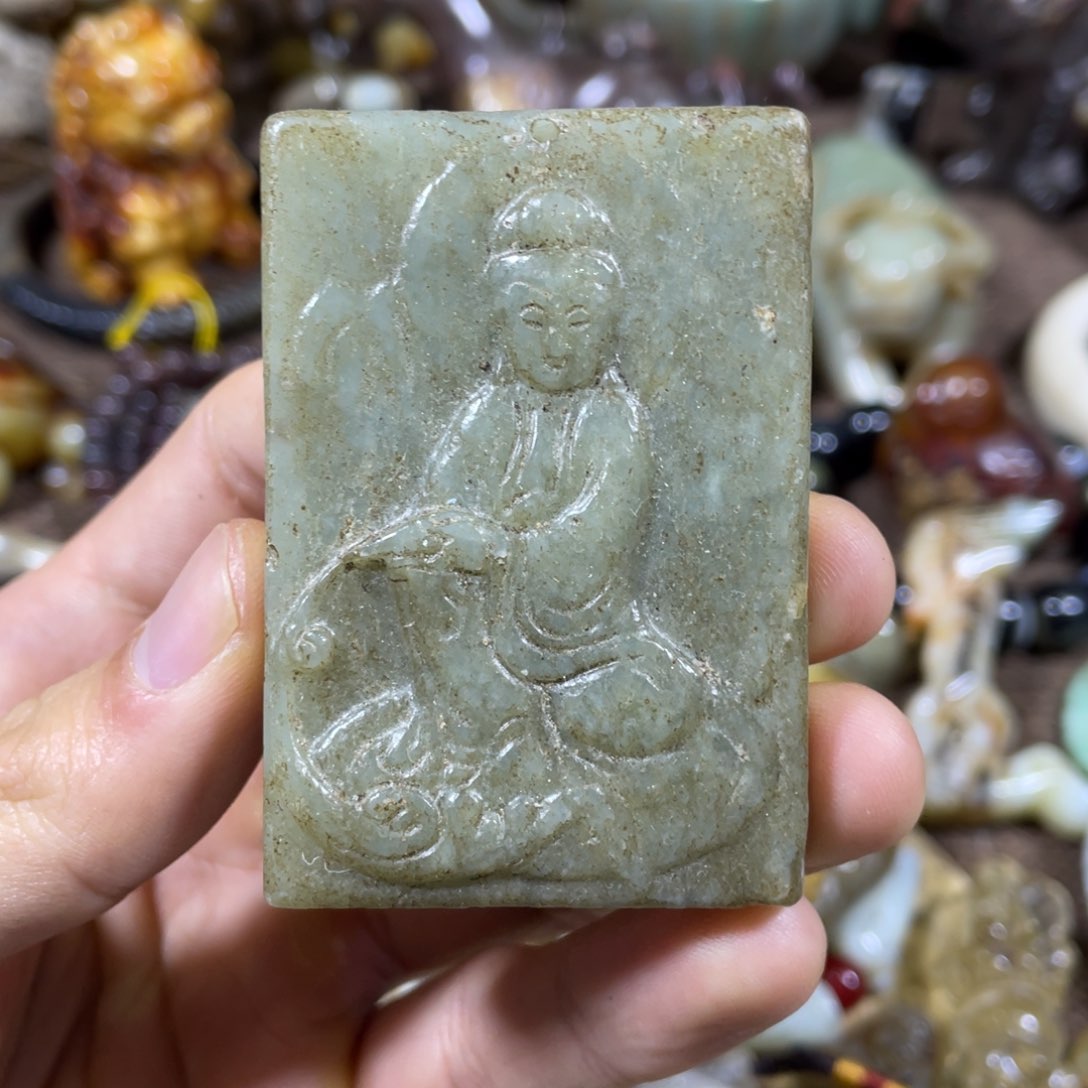 和田玉吊坠(不含链)未镶嵌