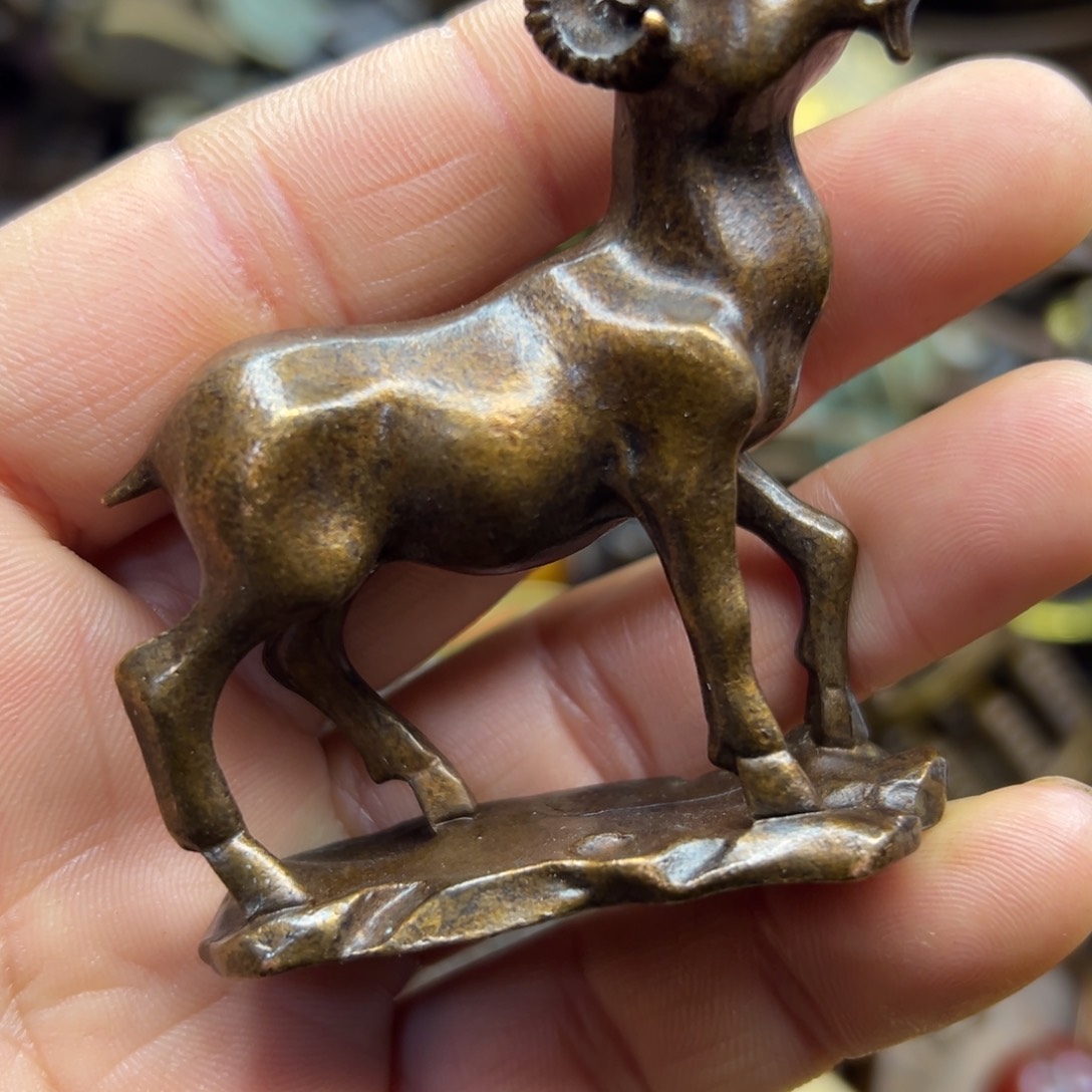 铜摆件欢迎欢迎你