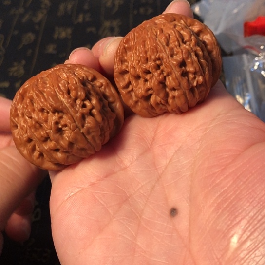 文玩核桃把件四座楼42mm