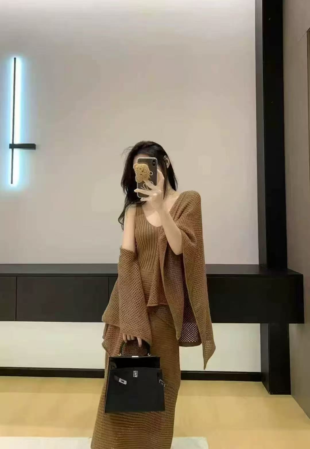 Z.S早秋季慵懒风穿搭一整套女百搭针织衫披肩