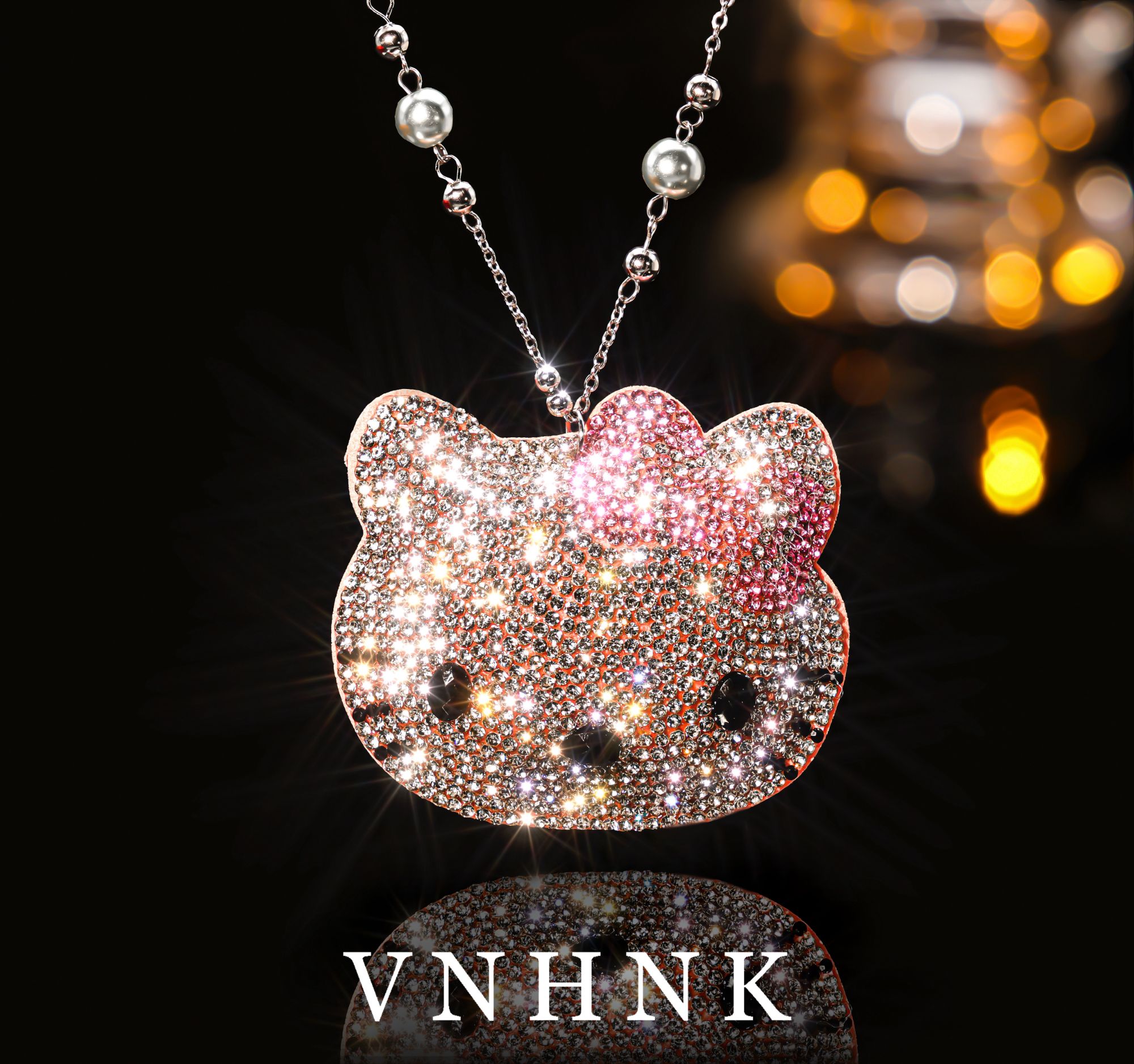 铜合金仿珍珠项链 美可儿  C307  银色(85cm8mm5mm)时尚项链