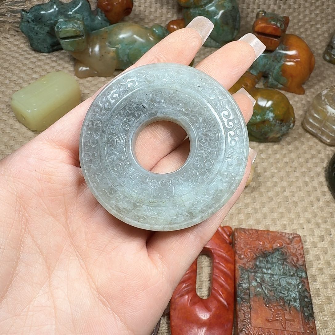 白玉菩提吊坠挂件