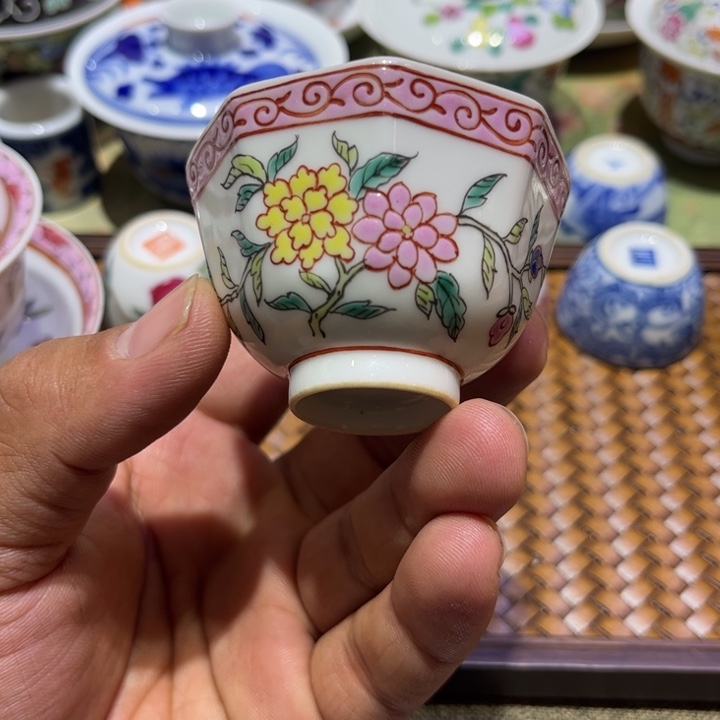 纯手绘精品盖碗杯