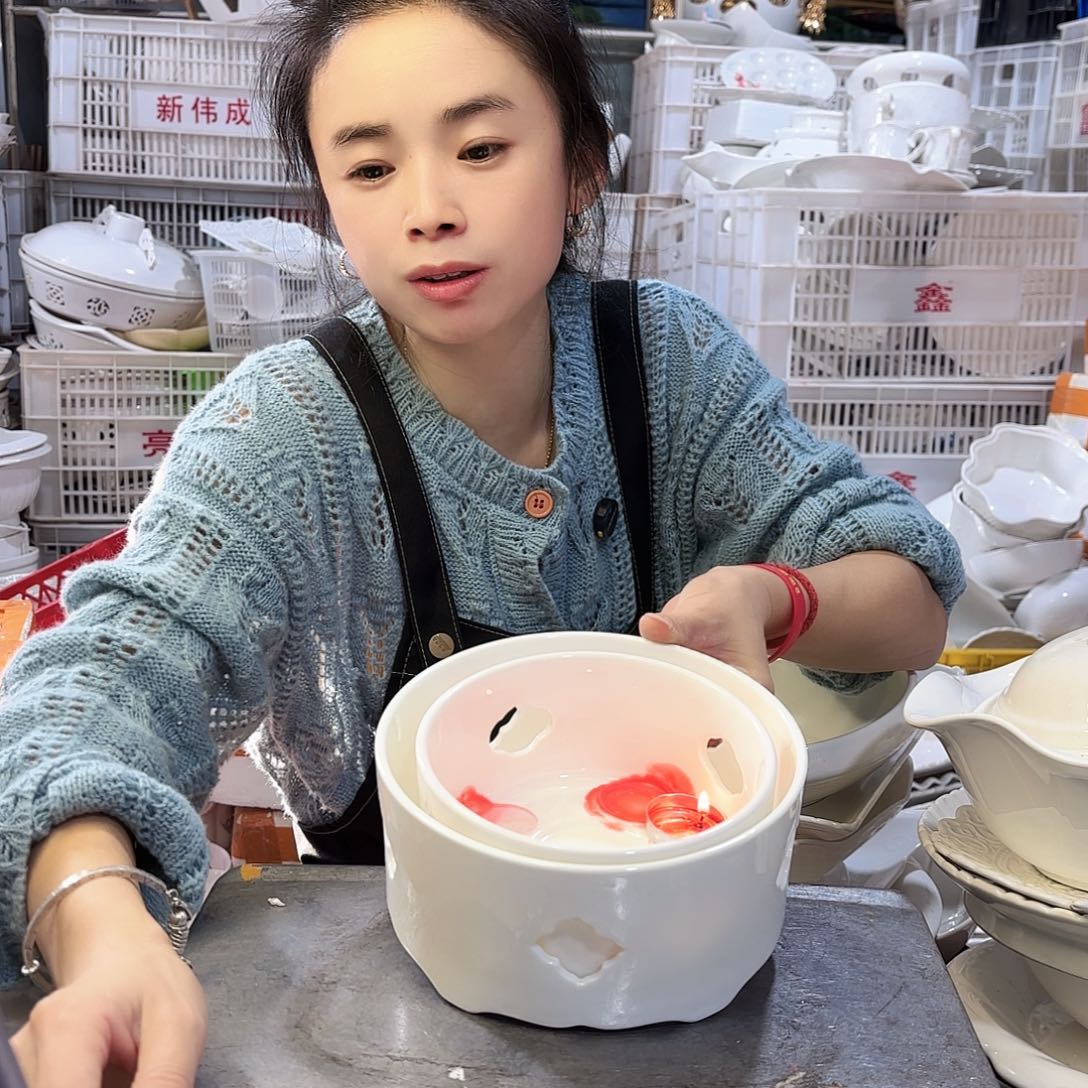 盘微瑕产品………一大一小炉子