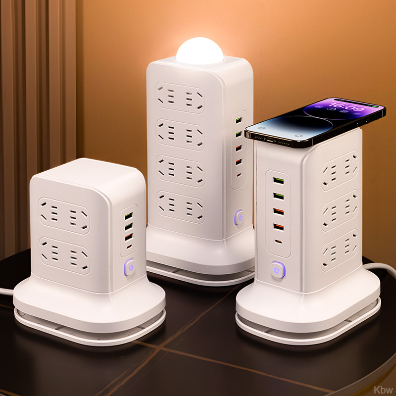 公牛适用插座带无线快充多口USB插排可收纳排插家用办公插板