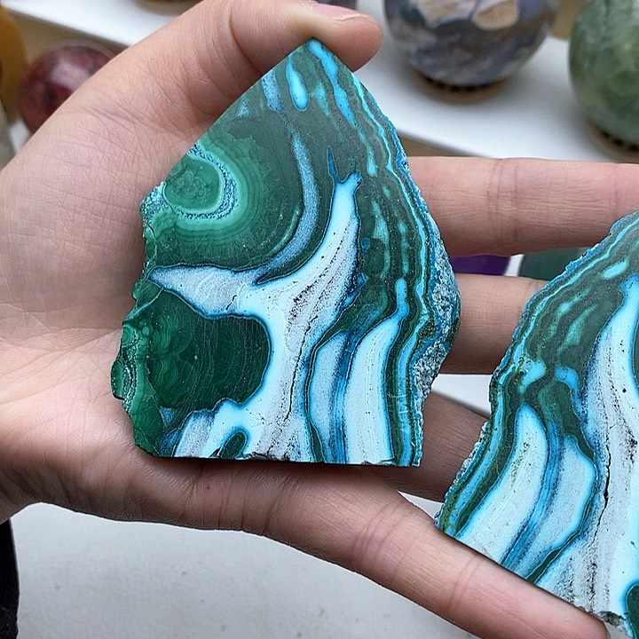 孔雀石摆件未镶嵌摆件