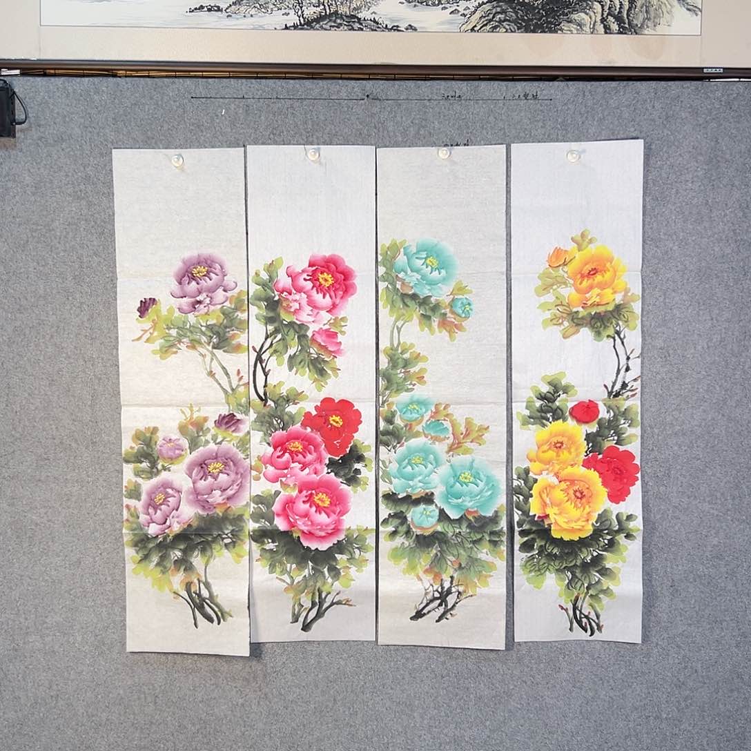 国画586 花鸟在此处飞翔也有了